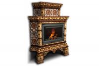 Камин КимрПечь Кострома угловой двухъярусный Октябрь