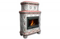 Камин КимрПечь Медальон пристенный двухярусный Рябина