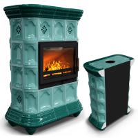 КимрПечь Истра пристенный Волна (комплектация: Ладья-600)