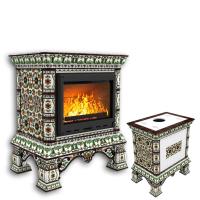 КимрПечь Изразцовая печь Кострома центральный Ноябрь (топка: Ладья-700) (топка: Ладья-700)