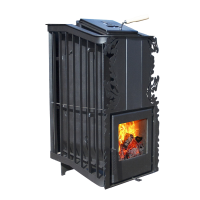 Печь для бани Варвара Терма Каменка укороченная стекло