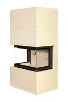 Камин РОДОС 800 СЛОНОВАЯ КОСТЬ шамот белый Экокамин