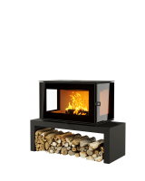 Печь-камин Астов Куб 3С 800 на подиуме