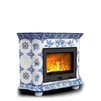 КимрПечь Прованс угловой Дельфт. Камин для отопления дома (топка: Ладья-700)