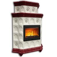 КимрПечь Истра угловой двухъярусный Вишня (комплектация: Облицовка для топок Ладья-600, Antek)