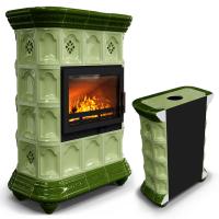 КимрПечь Истра пристенный Олива (комплектация: Ладья-600)