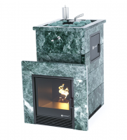 Печь для бани ИзиСтим Сочи М2 в полноценном кожухе Змеевик с открытым верхом