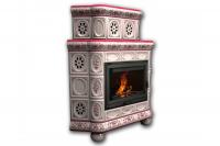 Камин КимрПечь Медальон угловой двухярусный Сакура