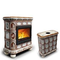 КимрПечь Изразцовый камин Медальон центральный Модерн (топка: Ладья-700) (топка: Ладья-700)