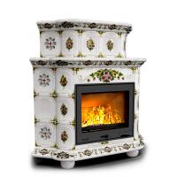 КимрПечь Прованс угловой двухъярусный Лето (топка: Ладья-700)