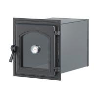 Духовка Везувий 270 Антрацит с термометром 260*295*400