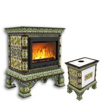 КимрПечь Изразцовая печь Кострома центральный Июнь (топка: Ладья-700) (топка: Ладья-700)