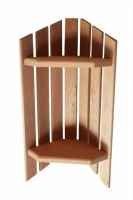 Полка Cooper угловая 2-х уровневая ольха МП-55