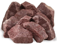 Камень для бани Кварцит малиновый 20 кг