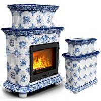 КимрПечь Прованс центральный двухъярусный Дельфт (топка: Ладья-700) (топка: Ладья-700)