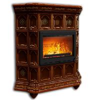 КимрПечь Истра угловой Каштан (комплектация: Облицовка для топки МЛ 700)