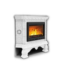 КимрПечь Изразцовая печь Кострома угловой Белый (топка: Ладья-600)