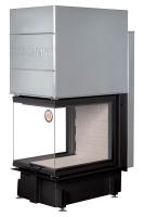 Каминная топка Экокамин ДЕЛЬТА 700 P три стекла подовое горение принтинг