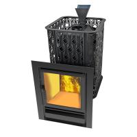 Печь для бани Березка Венеция 22 Закрытая каменка из нержавеющей стали
