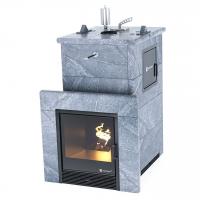 Печь для бани ИзиСтим Сочи М2 в полноценном кожухе Талькохлорит