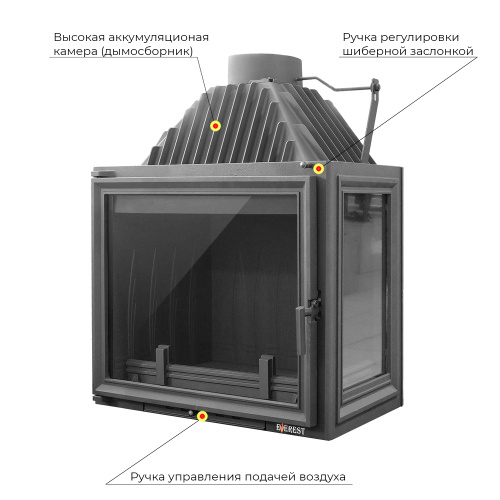 Каминная топка ЭВЕРЕСТ (EVEREST) A16R