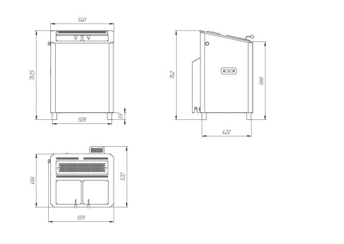 Электрическая паротермальная печь ВВД Инжкомцентр 10 кВт (8-13м3) 380В