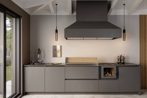 Кухня ASTOV BBQ № 5 (ширина 3500 мм)