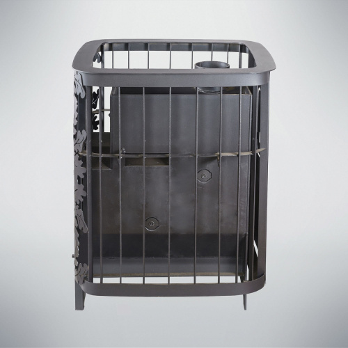 Печь для бани Варвара Каменка мини укороченная топка глухая дверка