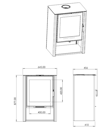 Печь-камин Мета-Бел Севан 7