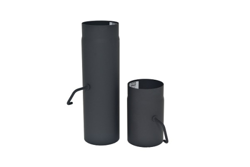 Шибер (труба с шибером) КПД ЧЁРНЫЙ 0,5м (500мм)