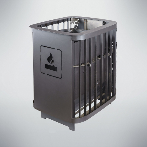 Печь для бани Варвара Каменка мини укороченная топка глухая дверка