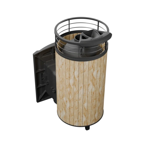 Печь банная «Атмосфера XL» ламель+сетка с газовой горелкой ПроМеталл