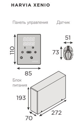 Пульт управления HARVIA Xenio