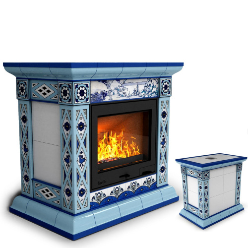 КимрПечь Билибин центральный Зима (топка: Ладья-700) (топка: Ладья-700)