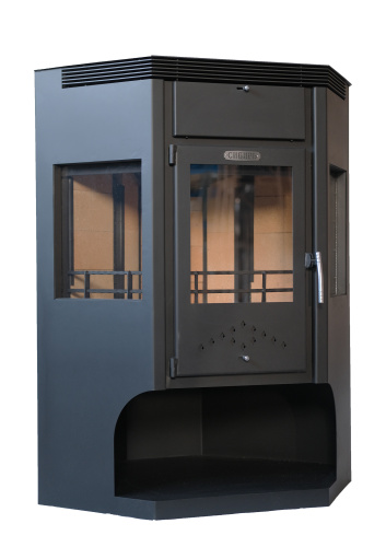 Печь-камин НМК стальная "Сибирь" 15 кВт