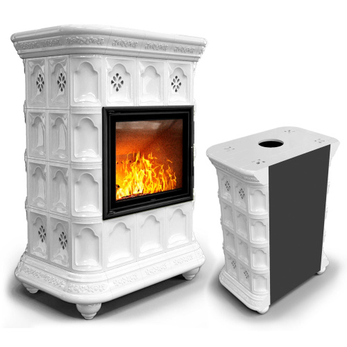 КимрПечь Истра пристенный Белый (комплектация: Астов-МЛ700)