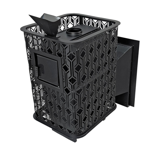 Печь для бани BLACK STOVE Венеция 22 ГАЗ Закрытая каменка из нержавеющей стали