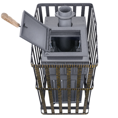 Печь для бани Технолит Гроза Ураган 18 (М) сетка