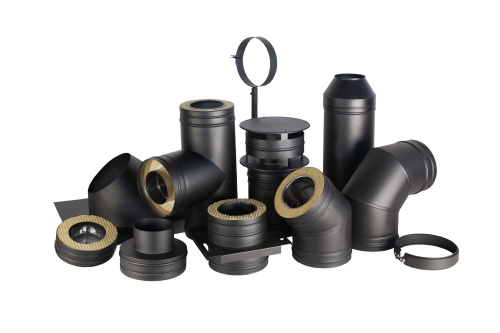 КПД ЧЕРНЫЙ Отвод сэндвич 90* ф200х280