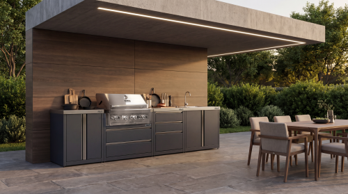 Кухня HELIOS SMART с газовым грилем №2 (4 модуля) (HS-MK-G02-4)