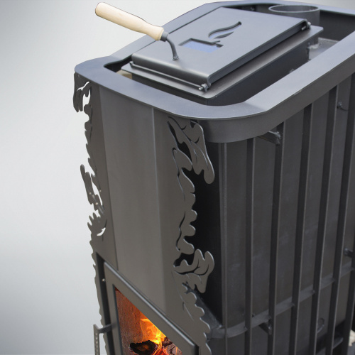 Печь для бани Варвара Терма Каменка мини укороченная стекло