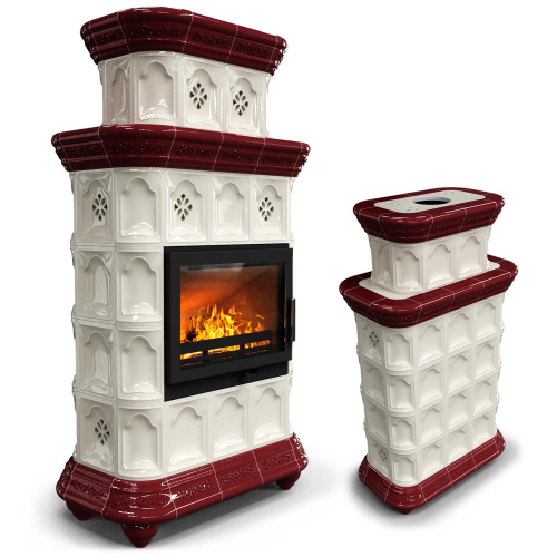 КимрПечь Истра центральный двухъярусный Вишня (комплектация: Ладья-700)