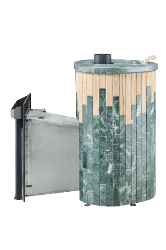 Печь для бани Ферингер Ламель Макси Змеевик+Окаменевшее дерево до 38 м3 (серия ПФ)