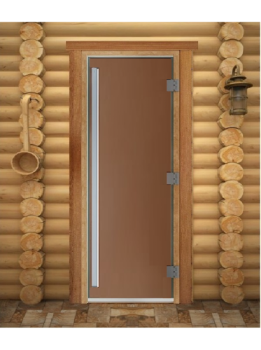 Дверь DoorWood Престиж Бронза матовая (Ольха с магнитным уплотнителем)