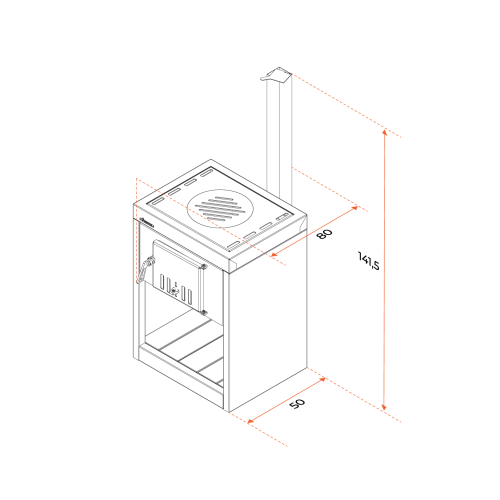 Печь под казан Gratar Expert EP 80