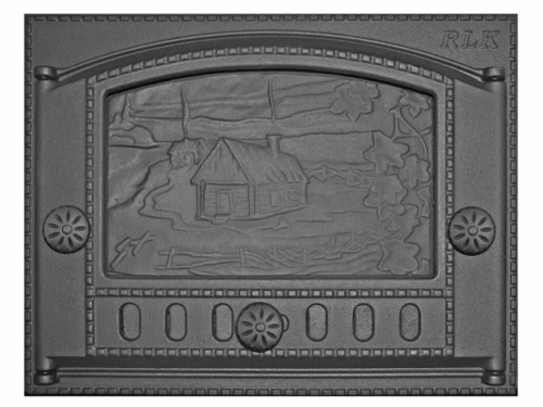 Дверка Рубцовск ДК-2Б каминная окрашенная 435*320