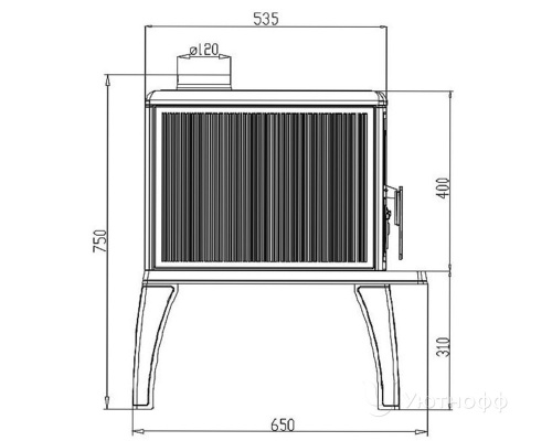 Печь-камин Plamen (Пламен) TRENK