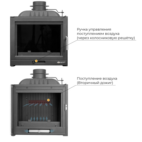 Каминная топка ЭВЕРЕСТ (EVEREST)   U10