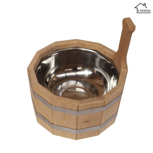Ушат 3л Бондарь (Cooper) с нержавеющей вставкой ольха УН-3