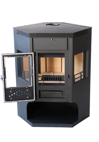 Печь-камин НМК стальная "Сибирь" 15 кВт